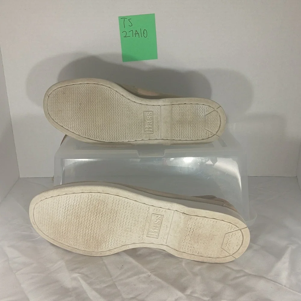 Bass Seafarer‎ 1517-230 Mens Leather Boat Shoes Size 9.5M